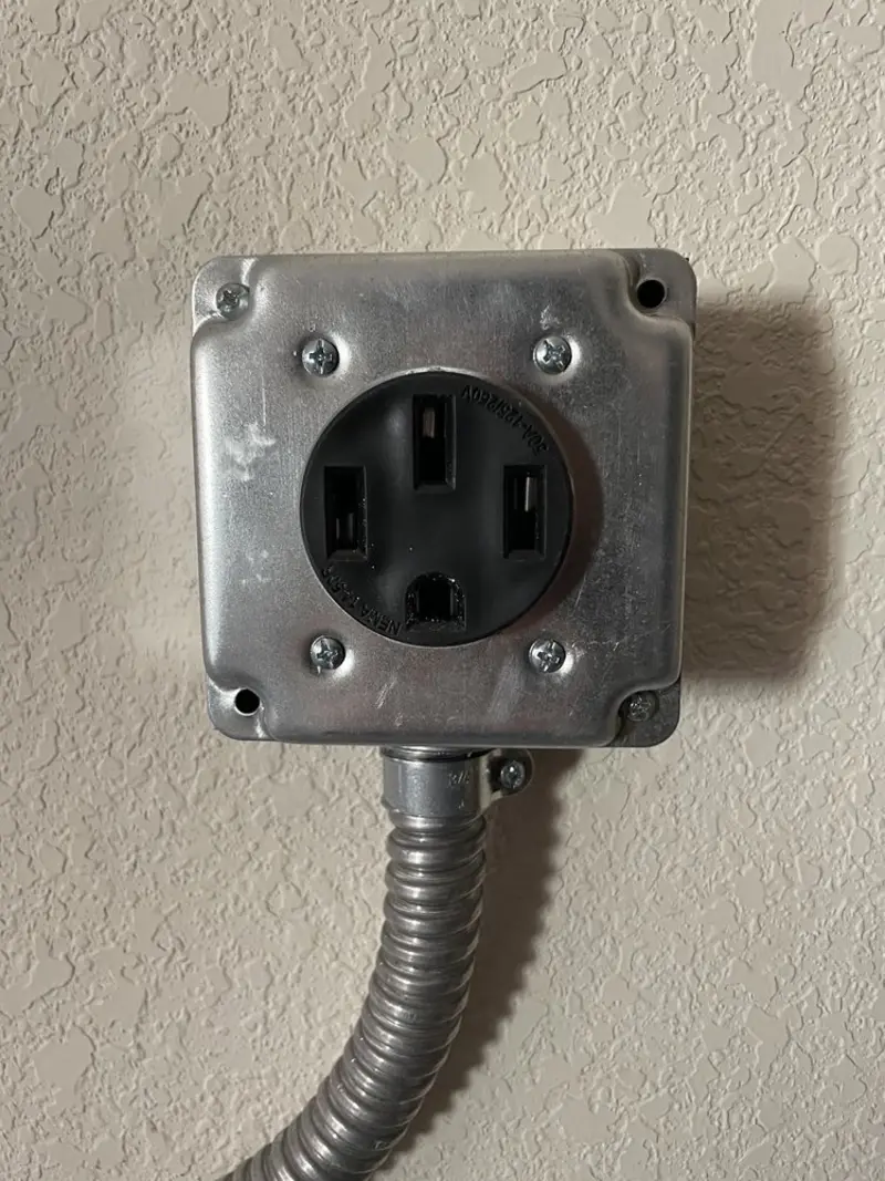 NEMA 14-50 outlet installed for Smart Home Electrical in Bolivar